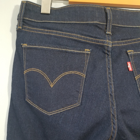 Levi's 711 Dark Wash Skinny Jeans Size 30 - Picture 9 of 12